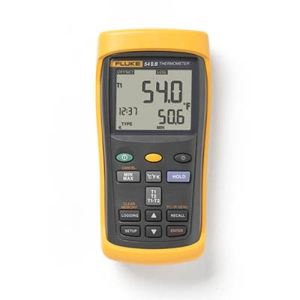 Fluke 54 II B 50Hz Dual Input Digital Thermometer with Data Logging