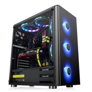 Thermaltake V200 Tempered Glass RGB Edition ATX Mid-Tower Gaming Computer Case
