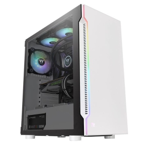 Thermaltake H200 TG Snow RGB ATX Mid Tower Chassis Computer Case