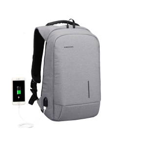 Kingsons 15.6 Anti-Theft Smart Laptop Backpack (Black Charcoal)