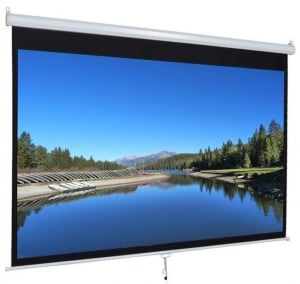 iView 96" Diagonal Manual Projector Screen 1:1 Format