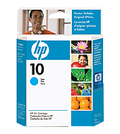 HP 10 Cyan Original Ink Cartridge C4841A