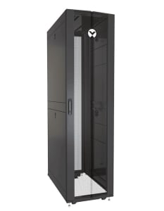 Vertiv Liebert VR3157 Perforated Split Locking Rear Doors Black And Gray Rack 