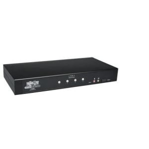 Tripp Lite 4-Port NIAP-Certified (EAL 2+) Secure DVI / USB KVM Switch with Audio