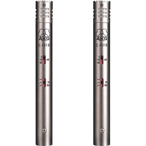 AKG C451 B Small-Diaphragm Condenser Microphone (Matched Pair)