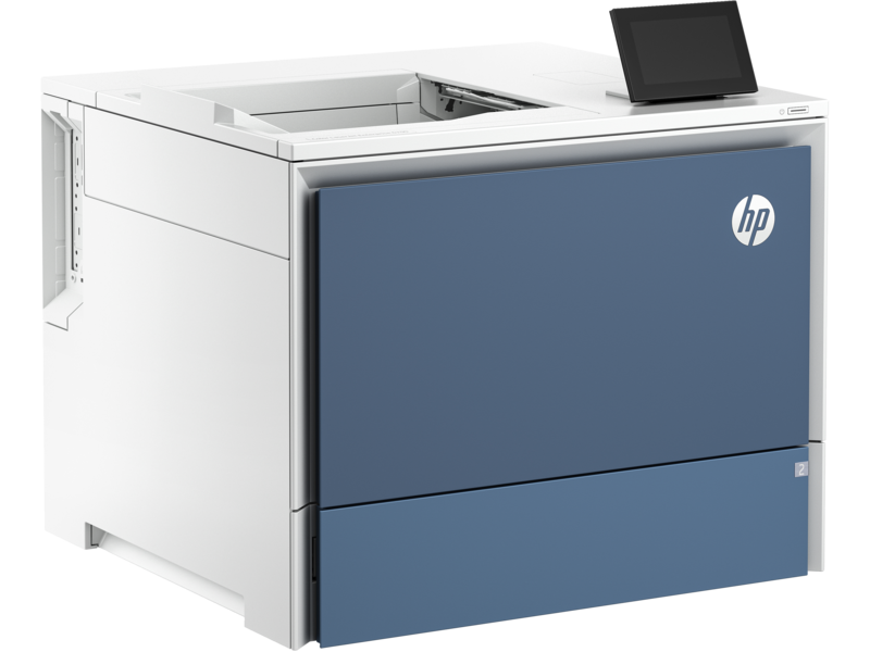 HP Color LaserJet Enterprise 6700dn Transactional AtmosphereBlue Catalog WhiteBG FrontRight