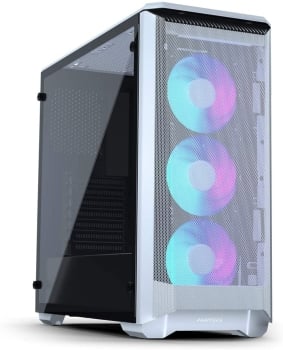 Phanteks Eclipse White Steel Tempered Glass Tower PC Gaming Case