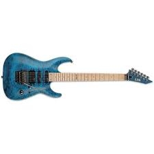 ESP LMH103QMSTB See-Thru Blue Electric Guitar 