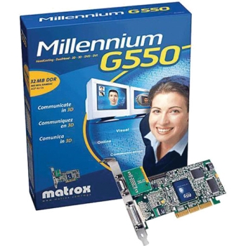 Matrox Millennium G550 AGP 32-Bit Graphics Card