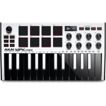 AKAI Professional MPK Mini MK3 Compact Keyboard - White