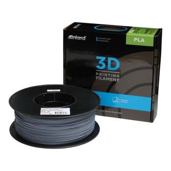 Inland 1.75mm Black PLA 3D Printer Filament Grey