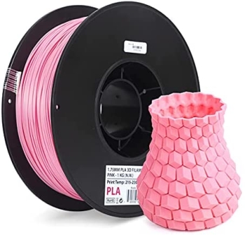 Inland 1.75mm Black PLA 3D Printer Filament Pink 