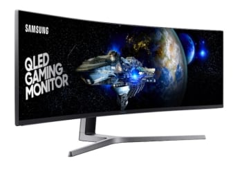 Samsung CHG90 Ground breaking 49-Inch Super Ultra-Wide 32:9 Curved Screen QLED Gaming Monitor