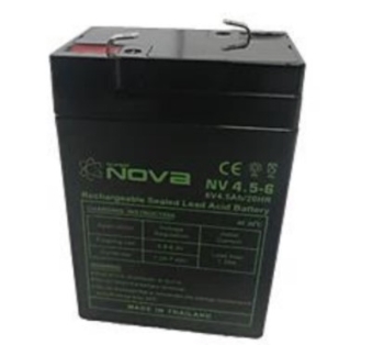 Nova NV4.5-6 Volts AGM-VRLA Sealed Lead Acid Battery 
