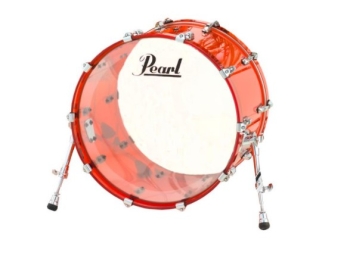 Pearl 22" x 16" Crystal Beat Bass Drum Ruby Red Finish