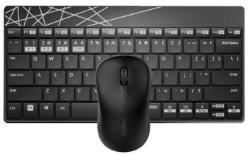 Rapoo 8000M Combo Multimode Black Keyboard & Mouse 