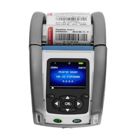 Zebra Zq610 Healthcare Direct Thermal Mobile Label Printer 6588